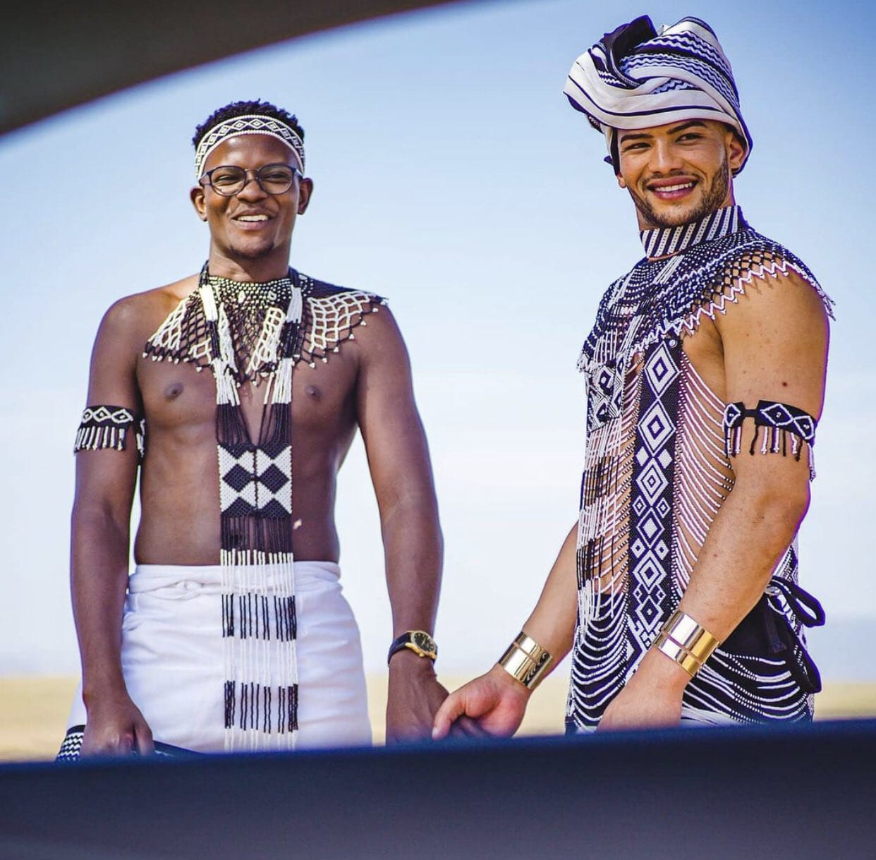 South African gay couple marry in traditional attire (photos)