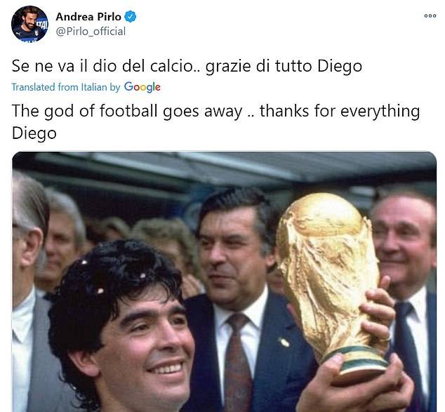  Football world in mourning after the death of Argentina legend, Diego Maradona