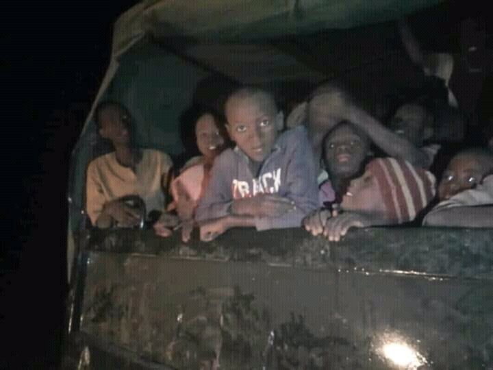 Photos of the Kankara school boys being conveyed home after their release