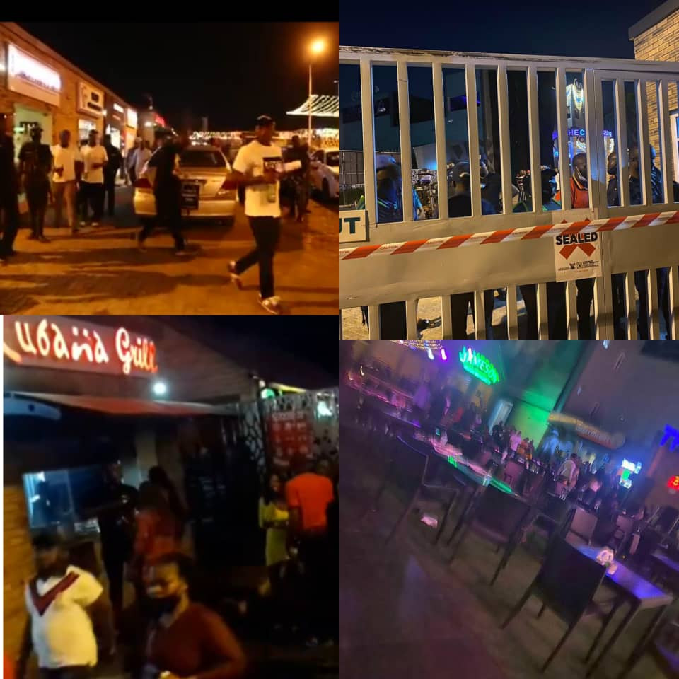 Lagos state government seal off Cubana night club for operating despite ban on night clubs due to COVID19 (photos/videos)