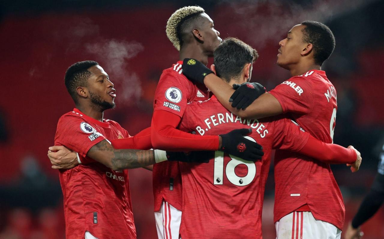 Man Utd go top of table, level on points with Liverpool after 2-1 win pulsating win over Aston Villa