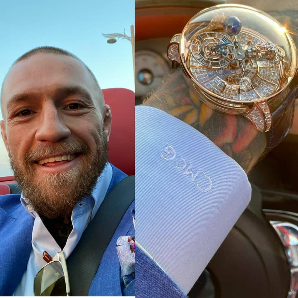 Connor Mcgregor shows off his m watch (photos/Video)