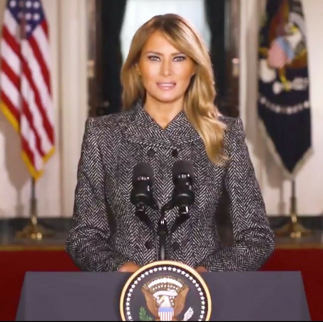Melanie Trump addresses the nation in farewell message as her time as US First Lady comes to an end (video)