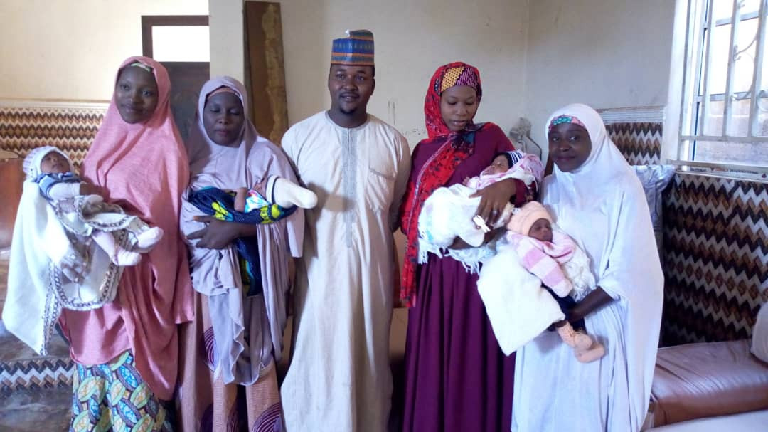 "I am so proud of this achievement" - 36-year-old Bauchi carpenter becomes father of 13 children as his four wives give birth within 3 weeks