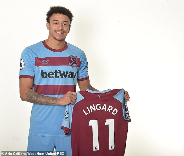  West Ham announce loan signing of Jesse Lingard from Manchester United until the end of the season (Photos)
