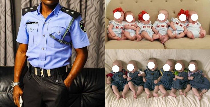 Policeman and his wife welcome sextuplets