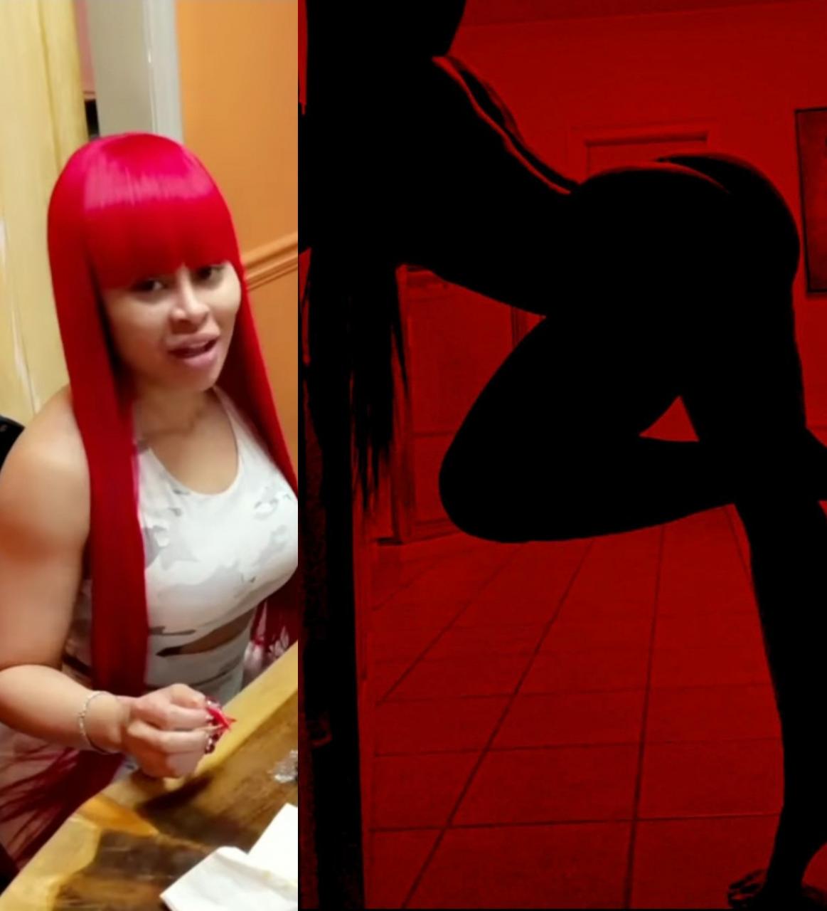 Blac Chyna exposes her curves as she takes part in the Silhouette challenge
