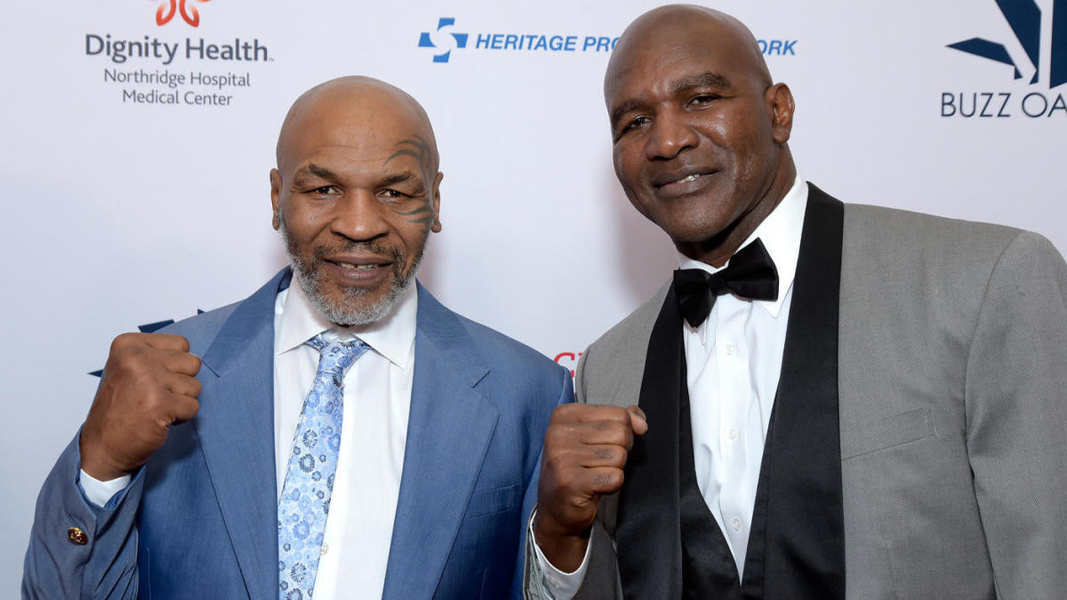 Boxing legends, Mike Tyson, 54, and Evander Holyfield, 58,