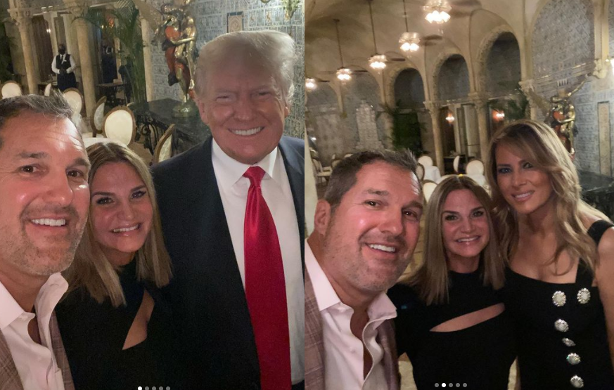 Donald Trump and wife Melania pictured for the first time since leaving the White House (photos)