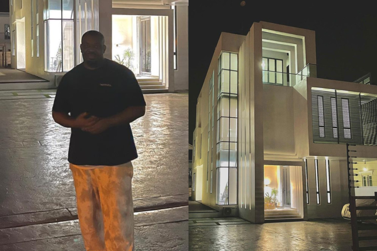 Don Jazzy shares a video of the interior of his new house in Lekki (video)