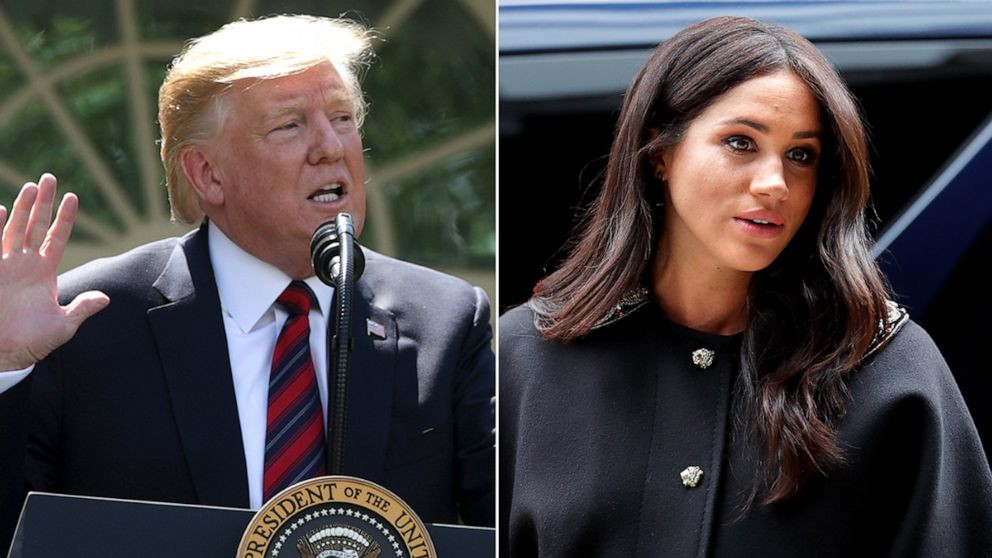 Trump claims he ?could be canceled like Piers Morgan? if he talks about Meghan Markle?s Interview, but says she