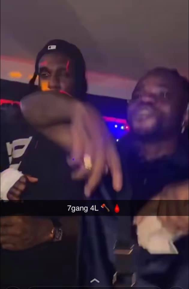 Burna boy celebrates his Grammy win at a club with his friends (video)