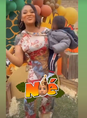 Davido?s alleged fourth baby mama, Larissa celebrates son?s first birthday with friends and family (video)