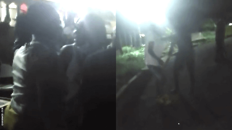 Moment Ghanaian police officers arrested lesbians who were holding a wedding (video)