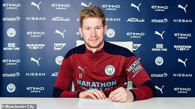 Manchester City playmaker, Kevin De Bruyne signs new four-year contract worth more than ?16million per season