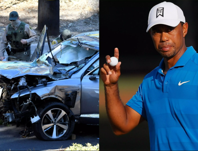 Tiger Woods was driving almost twice the speed limit before car crash, L.A. sheriff says