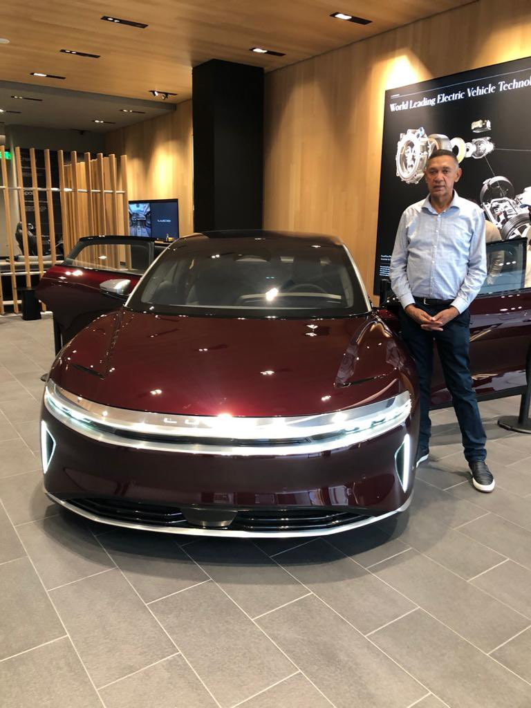 Ben Murray-Bruce shows off his new electric car 