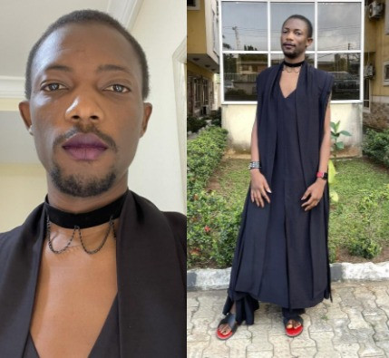 Tech entrepreneur, Ezra Olubi, causes a stir with his outfit to a friend
