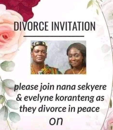 Couple sends out divorce invitation asking their friends to join them as they 