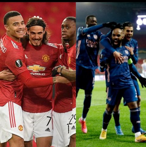Manchester United & Arsenal advance to Europa league semi-final with convincing 2-0, 4-0 wins over Granada and Slavia Prague respectively 
