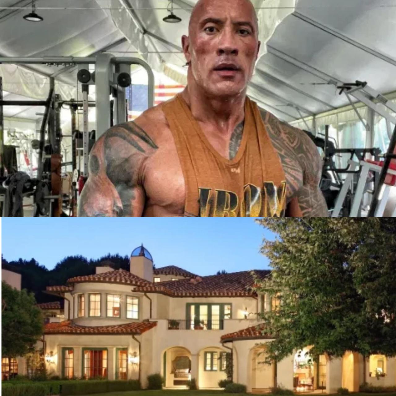 The Rock buys .8m mansion with full-size tennis court, a baseball pitch, guest house, movie theater & music studio (Photos)     