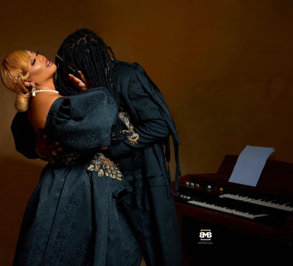 "My choice comes with peace of mind" Toyin Lawani releases pre-wedding photos with her man, Segun Adebayo  