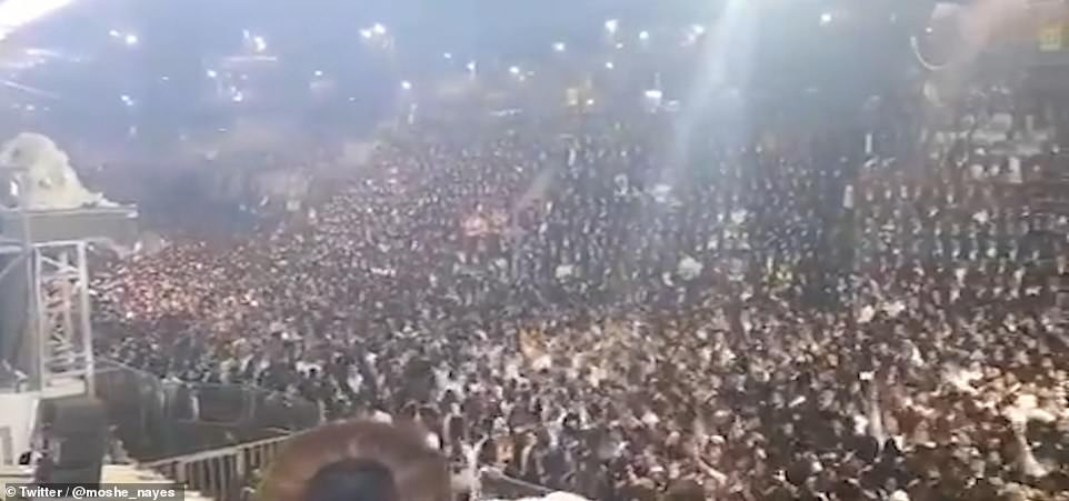 Video shows huge crowd of 100,000 dancing just before stampede that killed at least 44 Orthodox Jews at religious bonfire festival in Israel