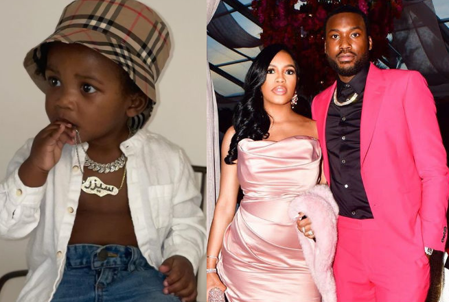 Meek Mill shows off his baby boy with Milan Harris?ahead of his 1st birthday?tomorrow