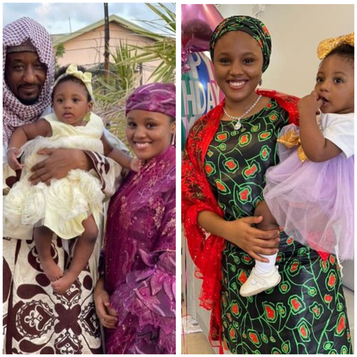 Former Emir of Kano, Sanusi Lamido Sanusi and 4th wife celebrate their daughter