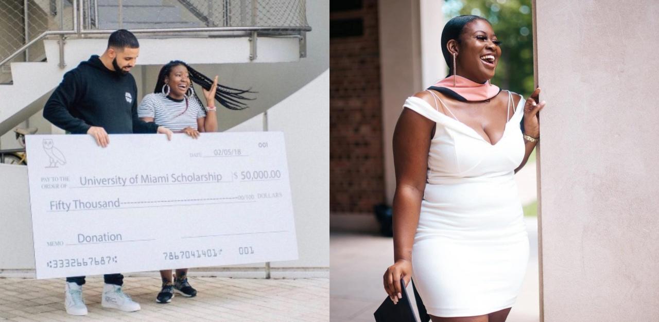 Woman who received $50,000 scholarship in Drake?s ?God?s Plan? video celebrate as she