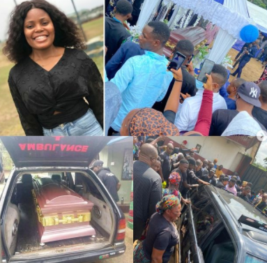 Photos from the funeral of Iniubong Umoren, the job seeker who was raped and killed in Akwa Ibom
