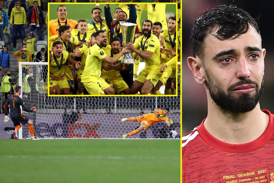 Villarreal crowned Europa League Champions after beating Manchester United 11-10 in tense penalty shootout