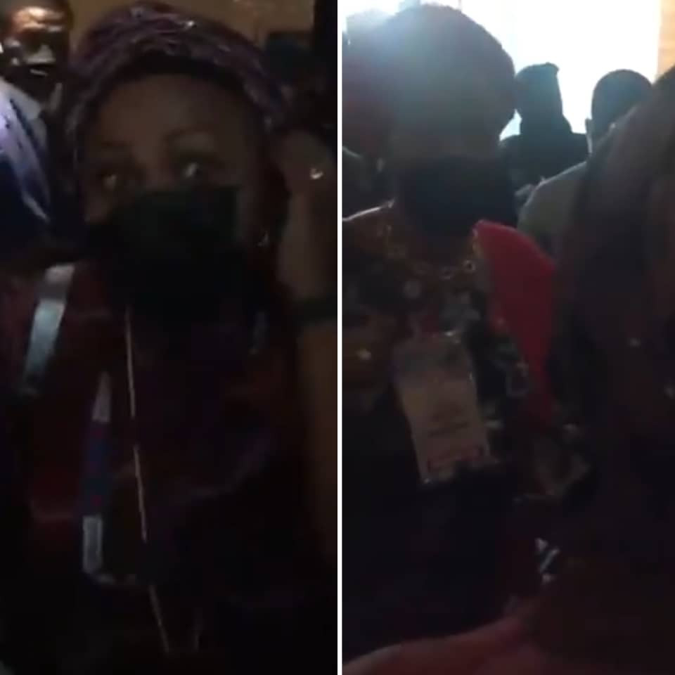 Senator Oluremi Tinubu in heated argument with woman who she allegedly called a thug (video)