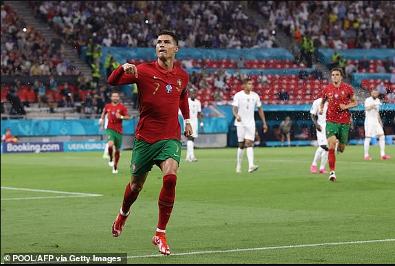 Cristiano Ronaldo equals world record for most international goals after scoring a brace for Portugal against France at Euro 2020