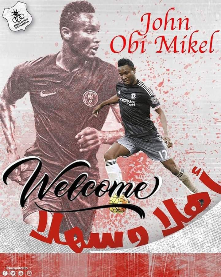 Former Super Eagles captain, John Mikel Obi signs for Kuwaiti club from Stoke City