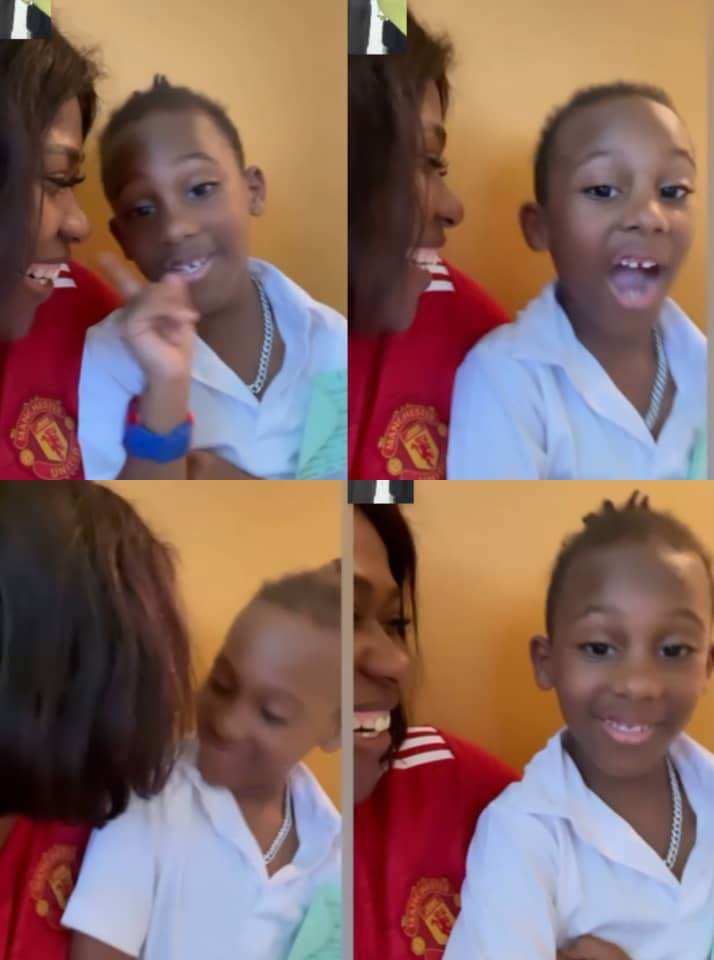 Actress Uche Jombo shares lovely video of herself and her son, Matthew