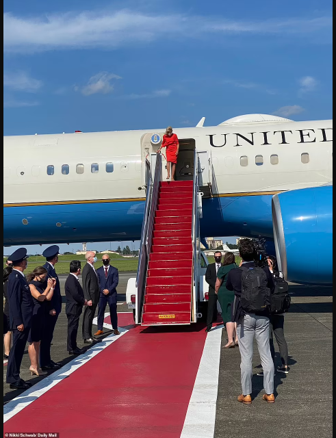 US first lady, Jill Biden touches down in Japan for the Tokyo Olympics (photos)