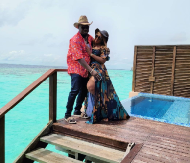Obi Cubana and wife vacation in Maldives Islands days after staging a "talk of the town" funeral for his mum (photos)