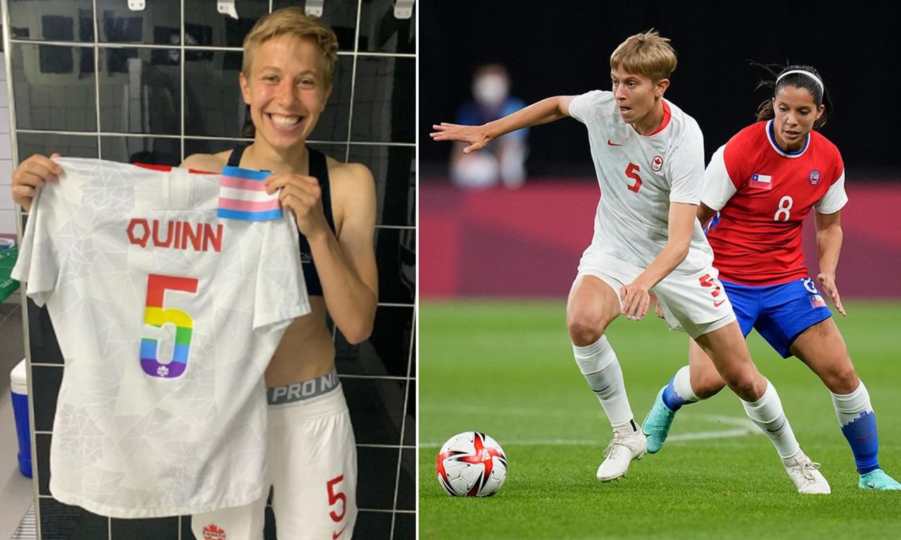 Tokyo Olympics:  Canadian footballer, Quinn ?becomes the first openly transgender person to compete at the Olympics