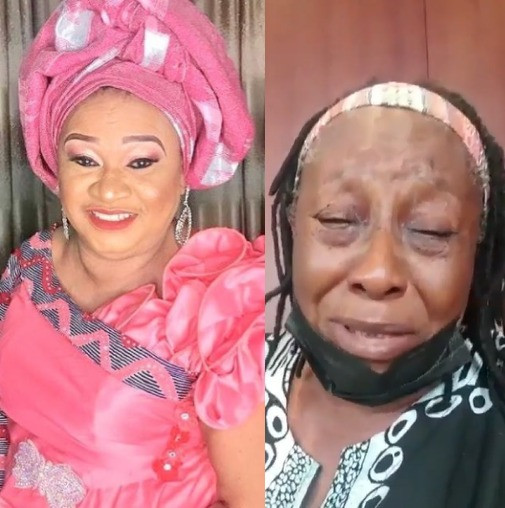 Veteran actress, Patience Ozokwo, breaks down in tears following the  demise of her friend and colleague Rachel Oniga