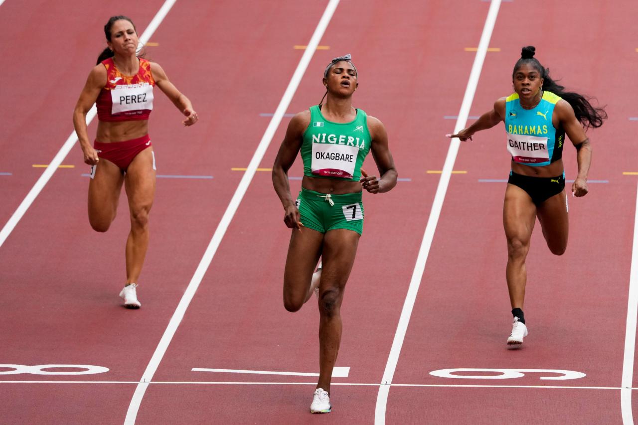 Blessing Okagbare cruises to women&#39;s 100m semifinals at Tokyo Olympics |  KTSM 9 News