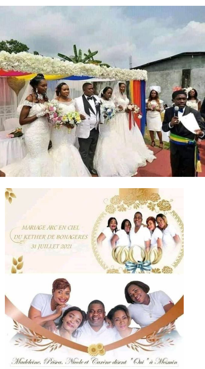 Gabonese man marries four women at same time 