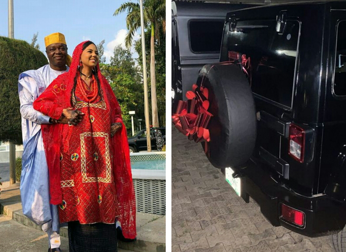 Billionaire daughter, Adama Indimi gets SUV from husband, Prince Malik Ado-Ibrahim on first wedding anniversary 