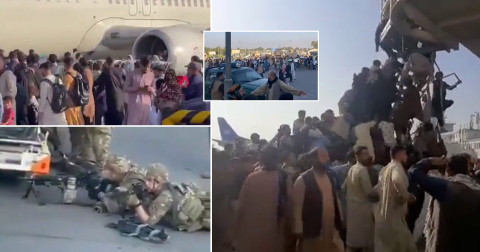 Afghanistan: Five people die during desperate attempts to climb airplanes at Kabul airport and flee the Taliban (Photos)