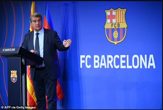 Barcelona President Joan Laporta reveals the club