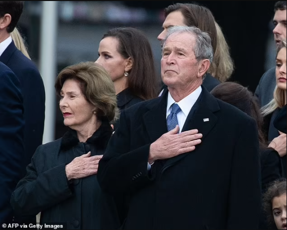Former President George W. Bush and wife Laura express ?deep sadness and heavy hearts? following Taliban
