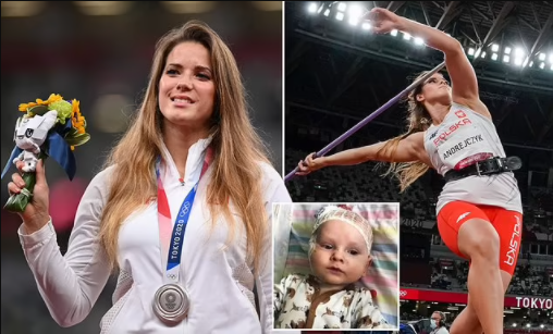  Polish Olympic hero auctions off her Tokyo silver medal for ?130,000 to help fund life-saving heart surgery for an 8-month old boy she