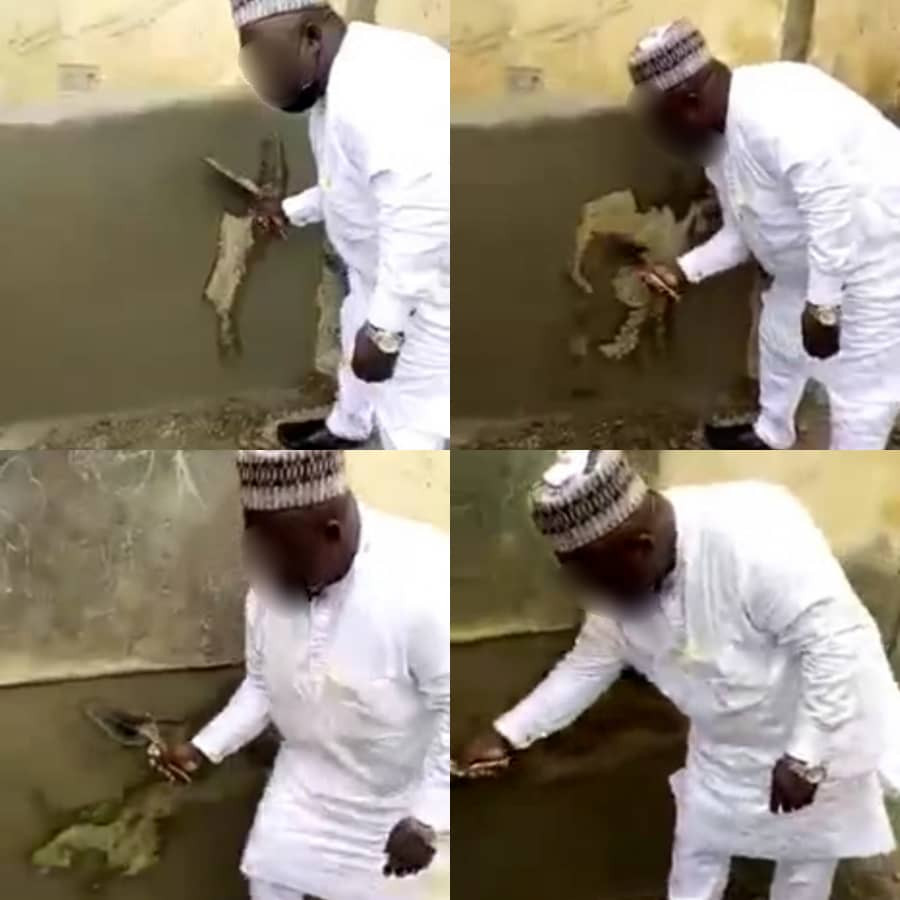 Kwara state govt discover contractor doing shoddy work at a primary school site (video)