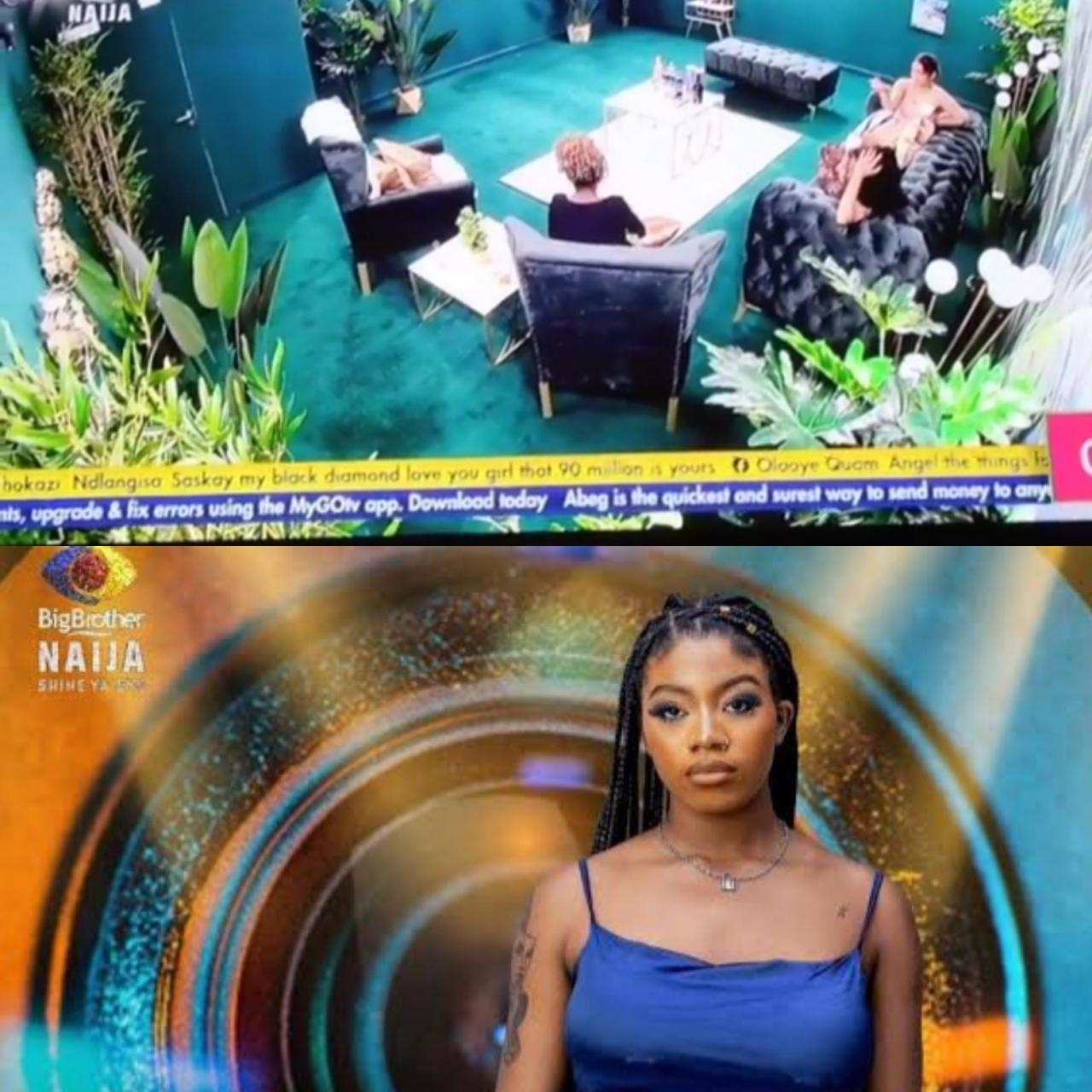 "She has the worst, dirtiest, nastiest v*gina" Peace, Maria and Nini gossip about Angel in the executive lounge (video)