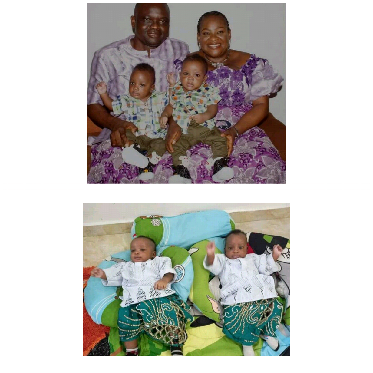 Nigerian pastor and his wife celebrate the birth of their twins after 14 years of waiting 